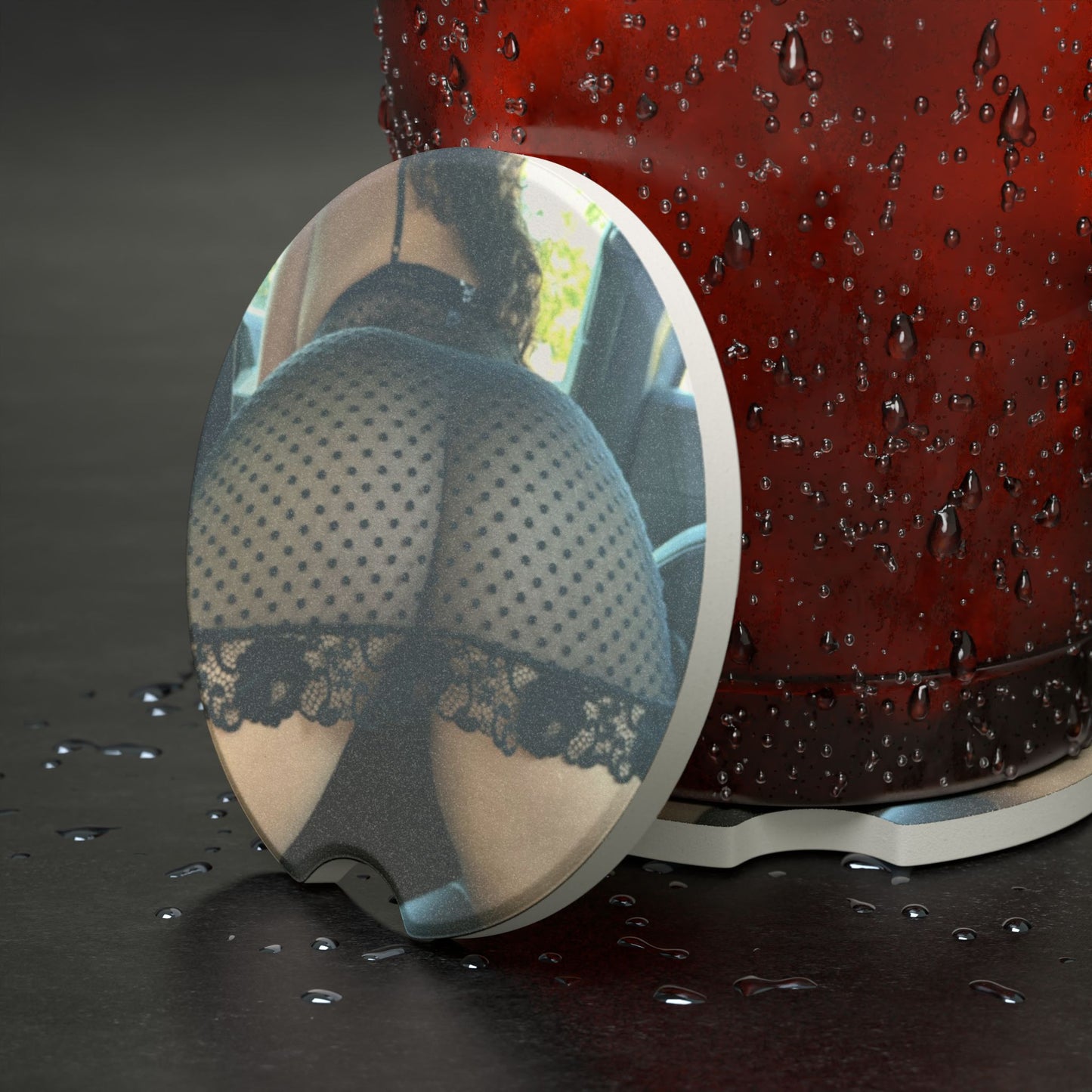 Backseat Privilege Sexy Car Cup Coaster