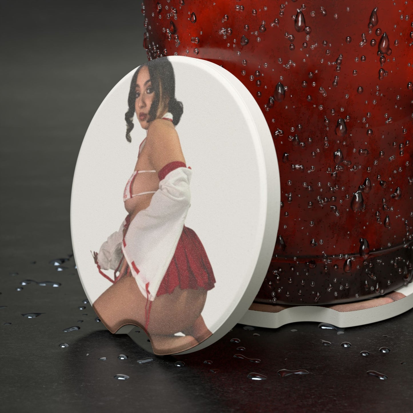 Sexy Geisha Cosplay Car Cup Coaster