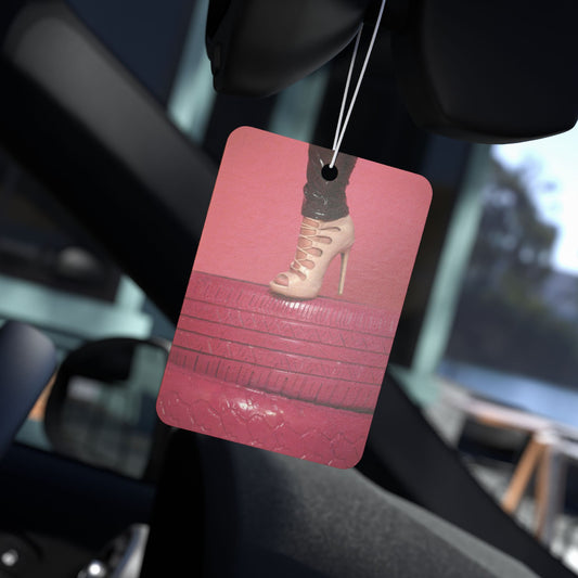 Chic High Heel Car Air Freshener, Stylish Auto Decoration, Scented Car Accessories, Birthday Gift, Car Decor, Elegant Aroma Tag